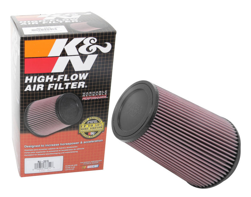K&N Universal Round Tapered Washable Air Filter | Jeep Gladiator JT / Wrangler JL (RU-2815)