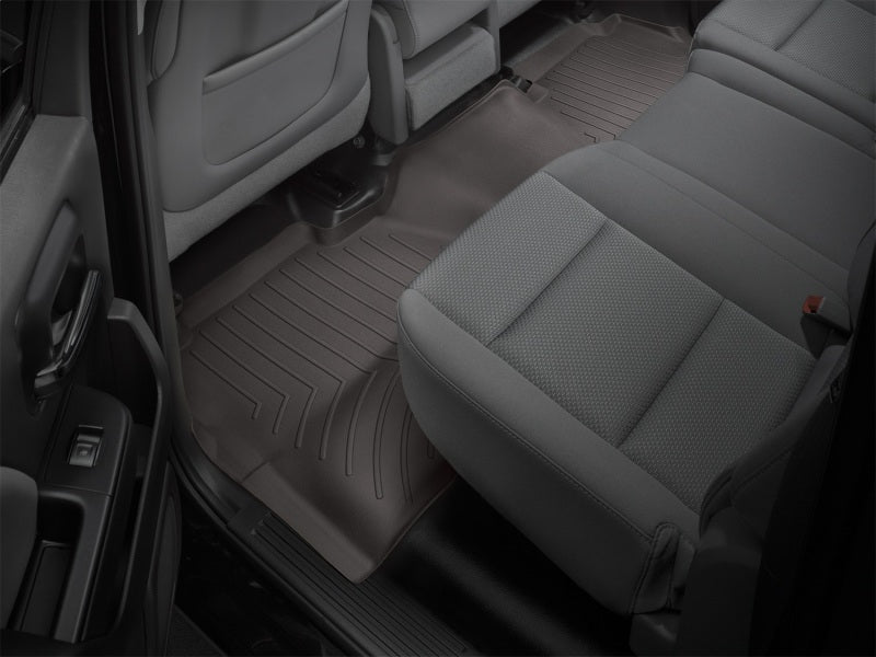 WeatherTech Rear FloorLiner | Chevrolet Silverado 1500 / GMC Sierra 1500 (19-26) Cocoa (475424)