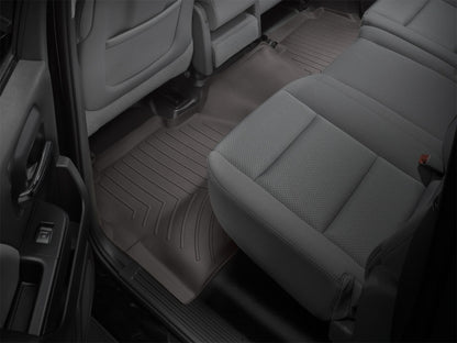 WeatherTech Rear FloorLiner | Chevrolet Silverado 1500 / GMC Sierra 1500 (19-26) Cocoa (475424)