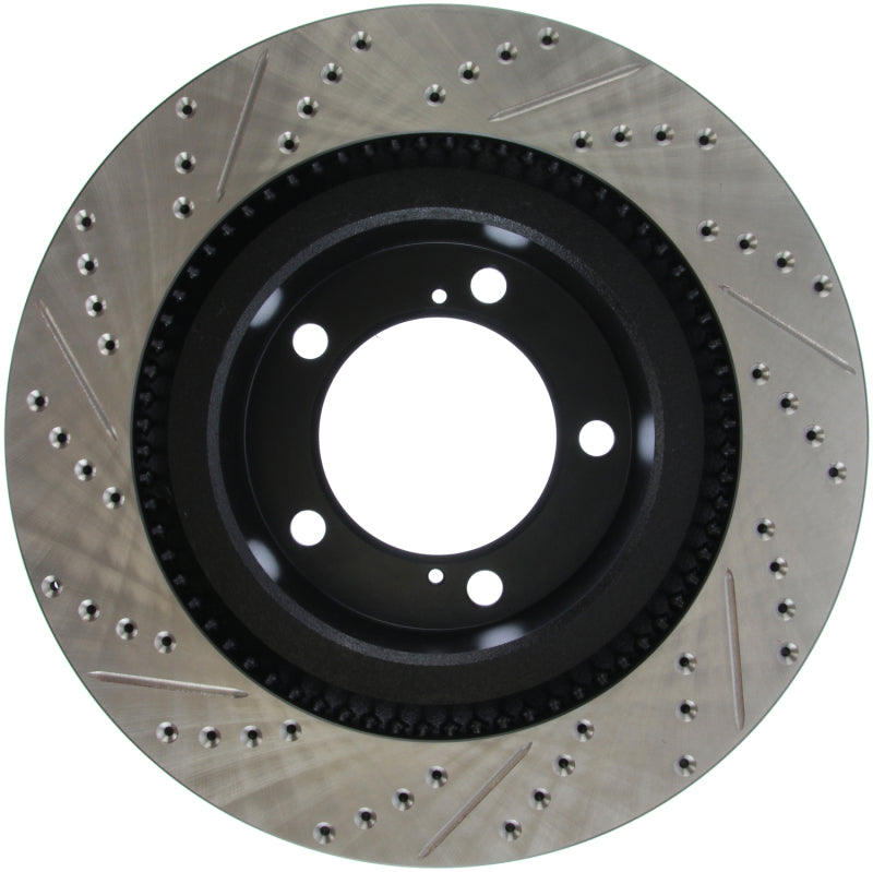 StopTech Front Left Slotted & Drilled Rotor | Toyota Tundra / Sequoia (14-21) (127.44156L)