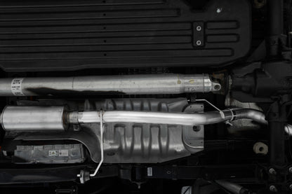 MBRP 3in Resonator-Back Single Side Exit T304 Exhaust | Ford F150 Powerboost Hybrid 21-23 (S5221304)