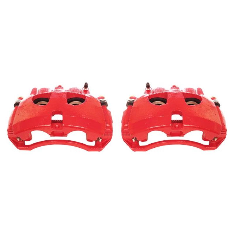PowerStop Red Calipers (FRONT): Dodge Ram 2500 (09-10) / Ram 1500 (12) / Ram 2500 (11-18) / Ram 3500 (09-10, 11-18) w/ Brackets
