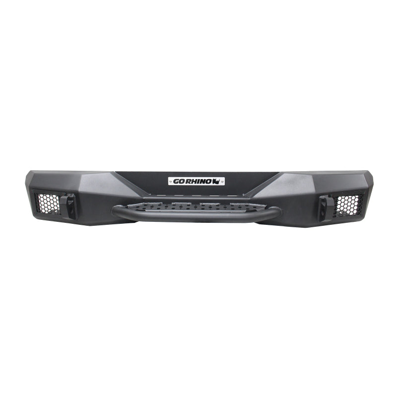 Go Rhino Rockline Stubby Rear Bumper: Jeep Wrangler JL 2018-2026