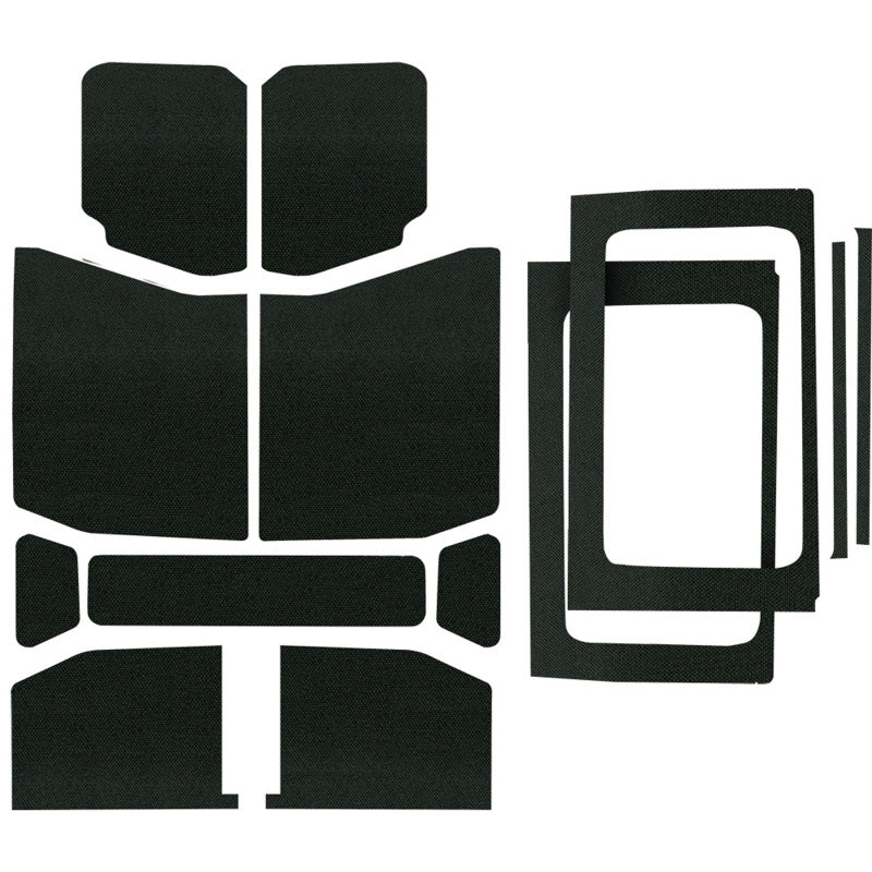 DEI Boom Mat Headliner Kit Black 13pc (INTERIOR): Jeep Wrangler Unlimited JL 2018-2026