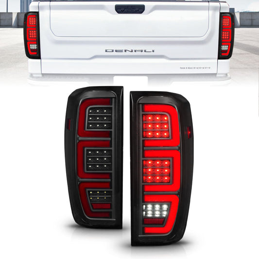 ANZO GMC Sierra 19-23 Smoke Black LED Tail Light Bar | 1500/2500HD/3500HD (311460)