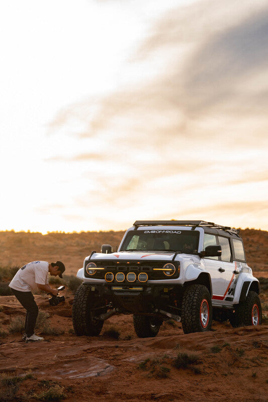 DV8 Offroad 2022+ Ford Bronco Raptor Tube Front Bumper | Ford Bronco (21-26) (FBFR-02)