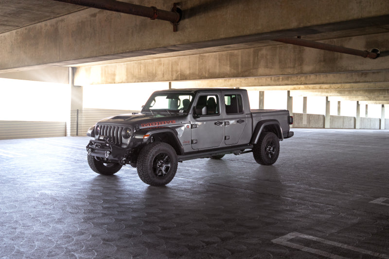 DV8 Offroad FS-1 Series Stubby Front Bumper: Jeep Gladiator / Wrangler (18-26) - Black Powder Coat