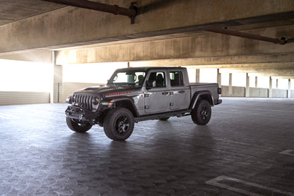 DV8 Offroad FS-1 Series Stubby Front Bumper: Jeep Gladiator / Wrangler (18-26) - Black Powder Coat