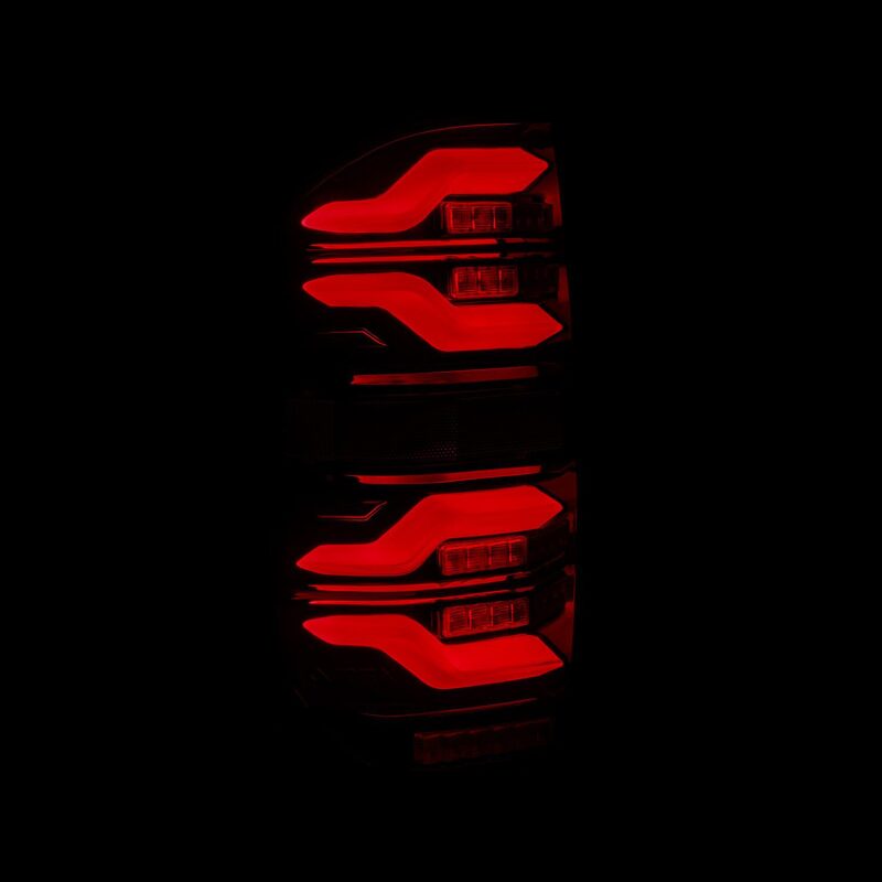 AlphaRex LUXX-Series LED Tail Lights Black-Red | Toyota Tundra (14-21) (672050)