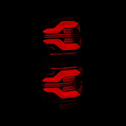 AlphaRex LUXX-Series LED Tail Lights Black-Red | Toyota Tundra (14-21) (672050)
