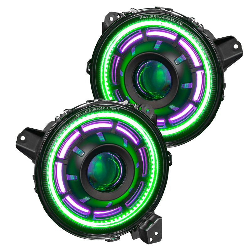 ORACLE Lighting Bi-LED Projector Headlights: Jeep Wrangler / Gladiator (18-24)