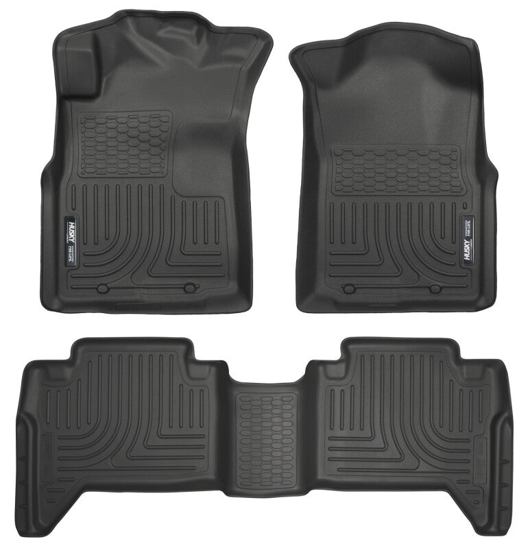Husky Liners Weatherbeater Combo Front & 2nd Seat Floor Liners | Toyota Tacoma (05-13) (98951)