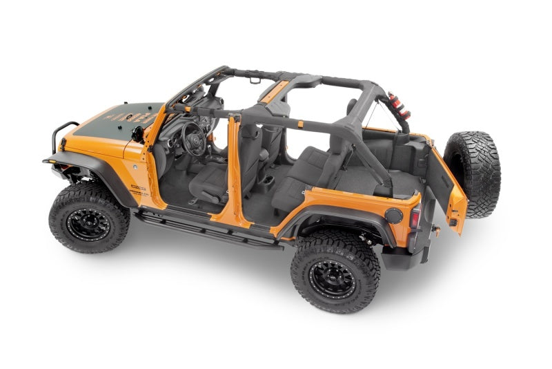 BedRug BedTred Floor Kit (FRONT): Jeep Wrangler JK (2007-2018) w/ Heat Shields