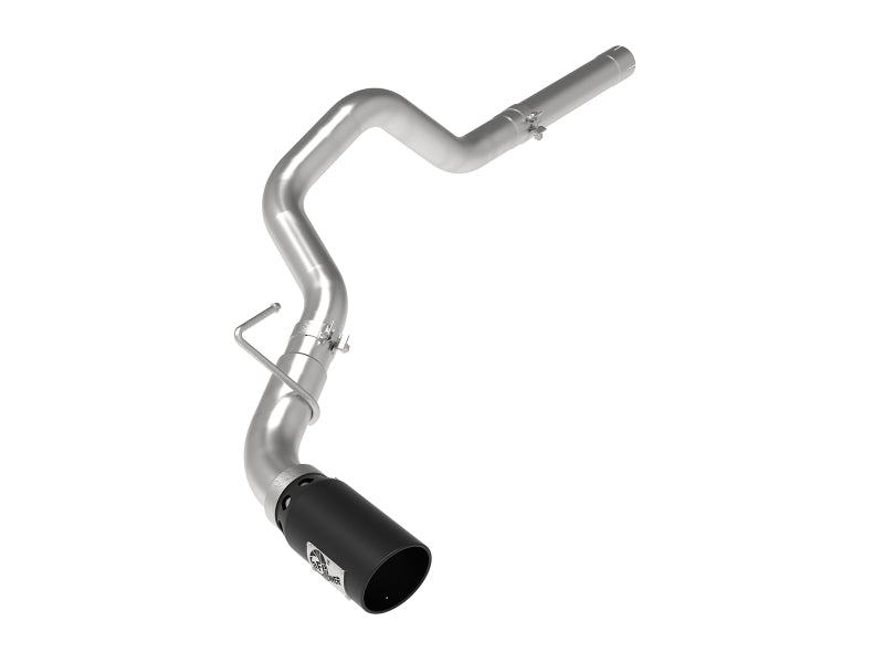 aFe Large Bore-HD 3" 409 SS DPF-Back Exhaust Black Tip (REAR): RAM 1500 3.0L EcoDiesel 2014-2018