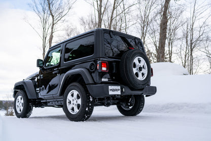 MBRP Installer Series 2.5" Single Cat-Back Exhaust (REAR): Jeep Wrangler JL 2018-2024 2.0/3.6L