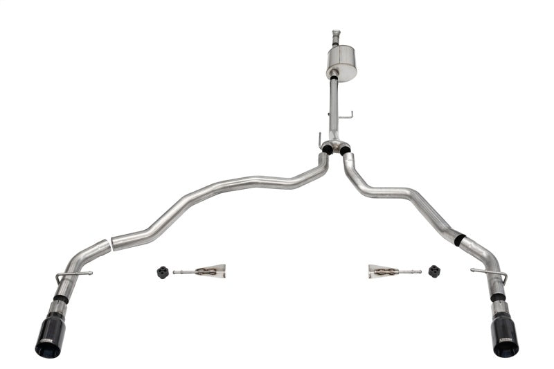 CORSA 5.0L V8 Sport Cat-Back Dual Rear Exit | Ford F-150 (21-25) SuperCab/6.5in Bed (21158BLK)