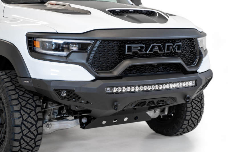 Addictive Desert Designs Stealth Fighter Front Bumper (FRONT): Ram 1500 TRX (19-24) - Hammer Black