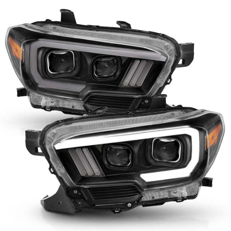 ANZO 2016-2017 Toyota Tacoma Projector Headlights w/ Switchback LED DRL | Toyota Tacoma (16-17) (111397)