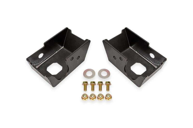 BMR 2021+ Ford Bronco Rear Shock Mount Skid Plates - Black Hammertone | Ford Bronco (21-26) (SG1860H)