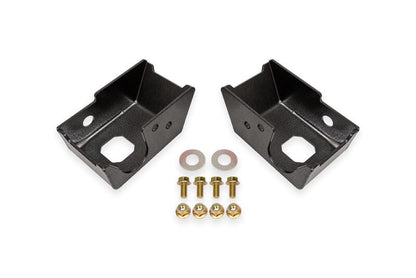 BMR 2021+ Ford Bronco Rear Shock Mount Skid Plates - Black Hammertone | Ford Bronco (21-26) (SG1860H)