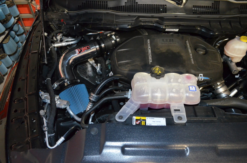 Injen PowerFlow Cold Air Intake System Wrinkle Black (F&R): RAM 1500 3.0L EcoDiesel 2014-2019