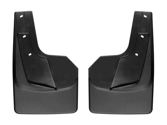 WeatherTech Rear MudFlaps (2PC, Black): Ram 1500 2019 - 2025 (w/OUT Fender Flares)