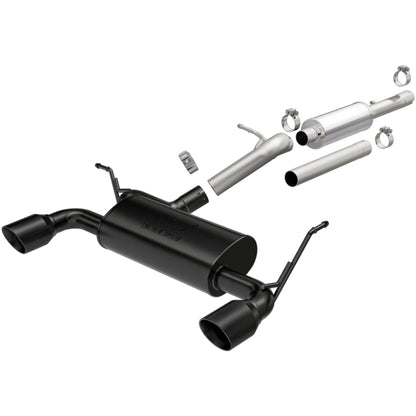 MagnaFlow Cat-Back Exhaust Black Tips (REAR): Jeep Wrangler 2012-2017 3.6L V6