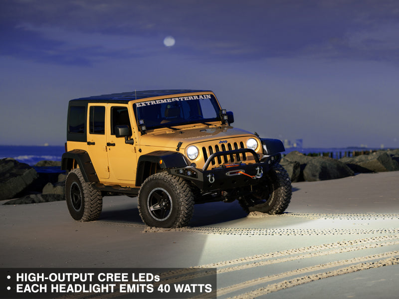 Raxiom Axial LED Headlights | Jeep Wrangler TJ/JK (97-18) (J108039)