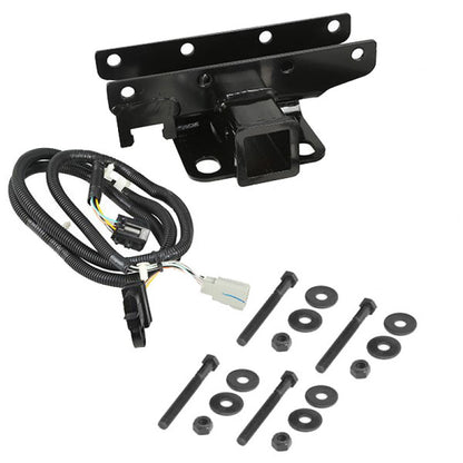 Rugged Ridge Receiver Hitch Kit w/ Wiring Harness: Fits Most Jeep Wrangler Models (2007-2018)