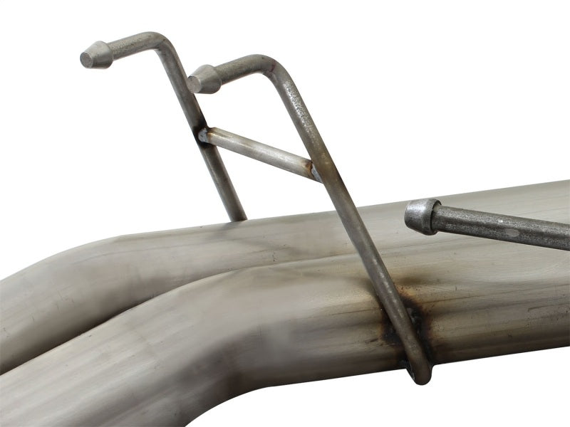 aFe 3in to 2.5in SS Front Side Exit Cat-Back Exhaust w/ Black Tip | Ford F150 (10-14) (49-43071-B)