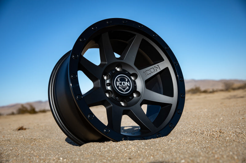 ICON Rebound 17x8.5 6x5.5 0mm Offset Double Black Wheel | Ford Bronco (21-26) (1817858347DB)