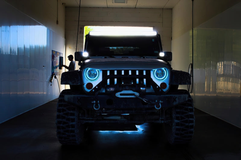 ORACLE Lighting 7in High Powered LED Headlights (FRONT): Jeep Wrangler / Wrangler JK (07-18) - Black