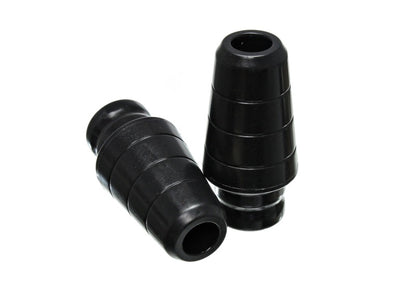 Energy Suspension Black Front Bump Stop Set (FRONT): Fits most Jeep / Dodge Trucks
