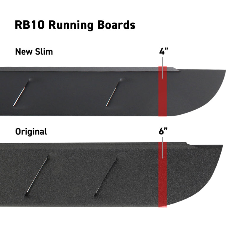 Go Rhino 57in. Slim Running Boards | Ford Bronco (21-26) (630057SPC)