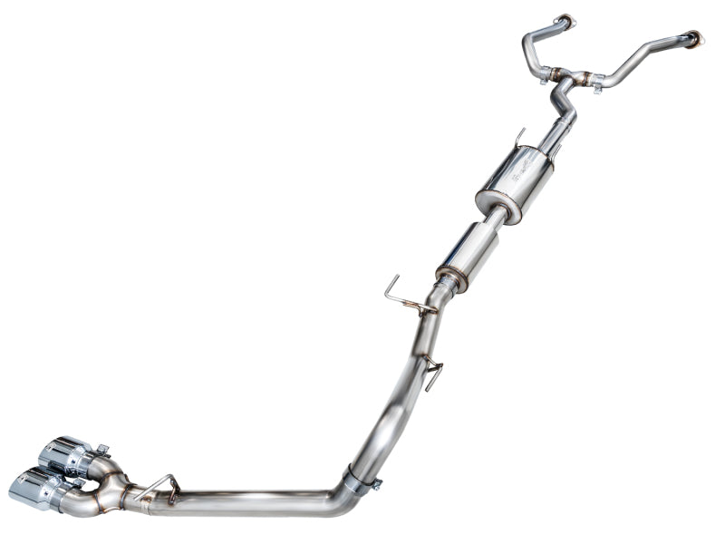 AWE 0FG Dual Exhaust System with Chrome Silver Tips | Toyota Tundra (22-26) (3015-32063)