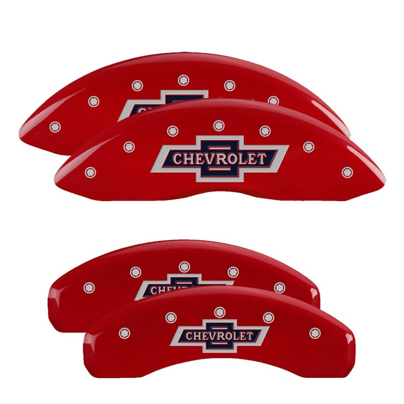 MGP 4 Caliper Covers | Chevrolet Silverado 1500 (19-26) / Silverado ZR2 (22-26) (14252SBANRD)