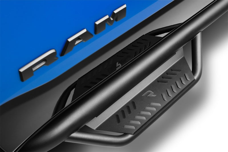 N-Fab Podium LG Hoop Step | Dodge Ram 2500/3500 Crew Cab (09-18) 6.5ft Bed Tex Black