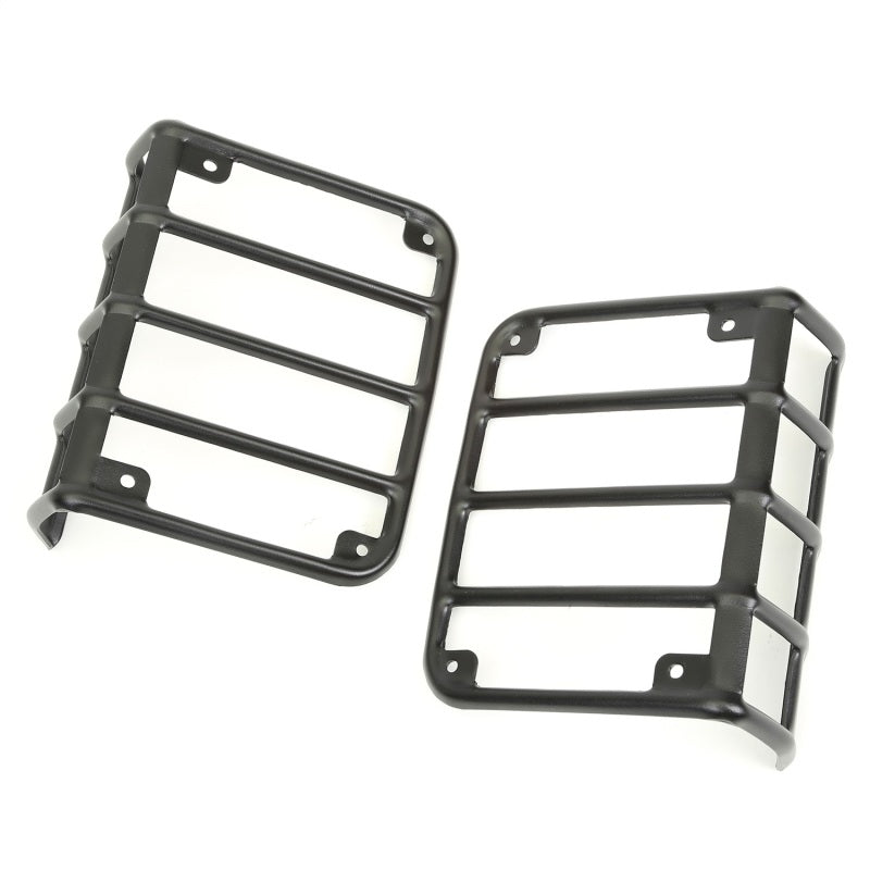 Rugged Ridge Textured Black Tail Light Euro Guards | Jeep Wrangler JK / JL (11226.11)
