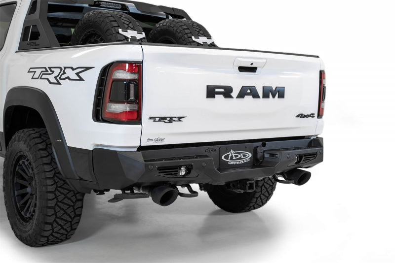 Addictive Desert Designs Bomber Rear Bumper (REAR): Ram 1500 TRX (19-24) - Hammer Black