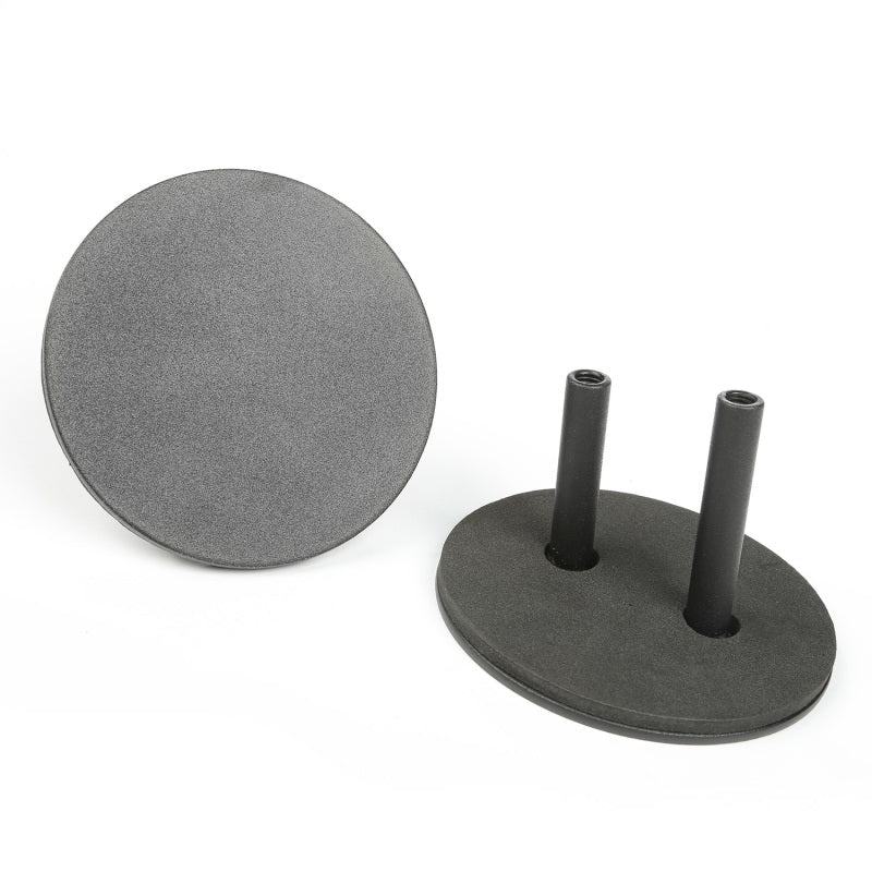Rugged Ridge Textured Black Mirror Filler Plates: Fits Most Jeep Wrangler JK Models (2007-2018)