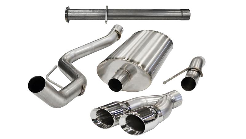 Corsa 2010-2014 Ford F-150 Raptor 6.2L V8 133in Wheelbase Polished Xtreme Cat-Back Exhaust | Ford F-150 Raptor (10-14) (14759)