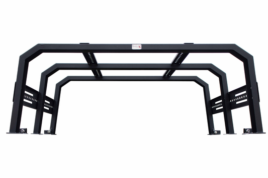 Fishbone Offroad Black Powdercoated Full Tackle Bed Rack: Jeep Gladiator 2020-2024