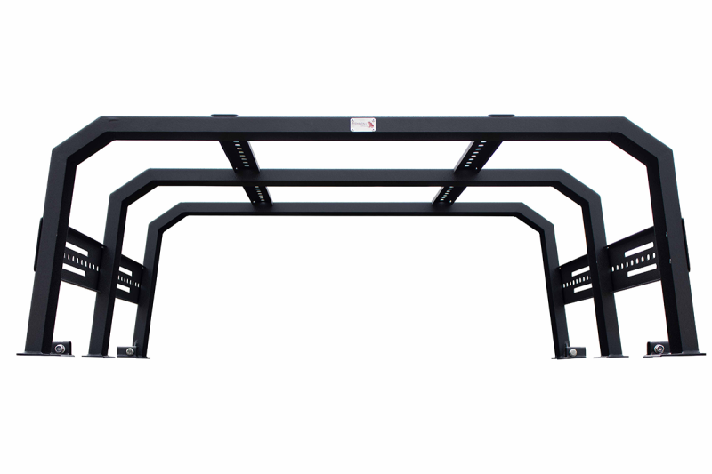 Fishbone Offroad Black Powdercoated Full Tackle Bed Rack: Jeep Gladiator 2020-2024