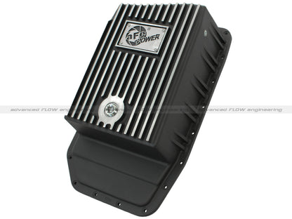 aFe Power Pro Series Transmission Pan Black w/ Machined Fins | Ford F-150 (09-14) (46-70172)