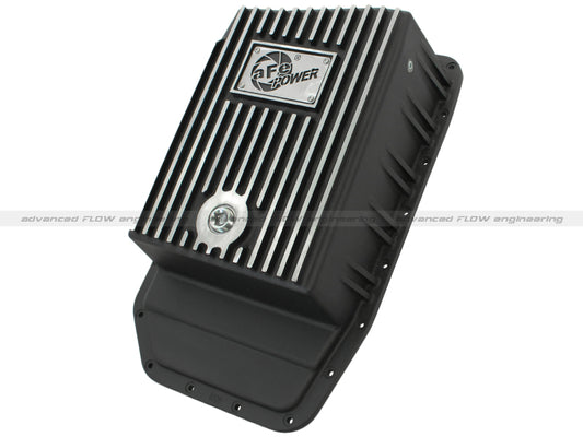 aFe Power Pro Series Transmission Pan Black w/ Machined Fins | Ford F-150 (09-14) (46-70172)