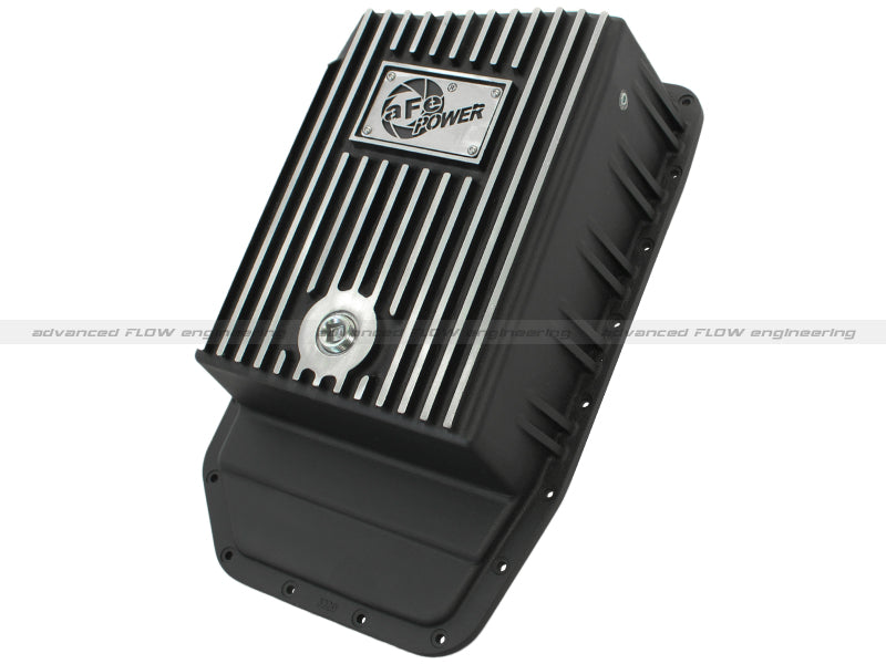aFe Power Pro Series Transmission Pan Black w/ Machined Fins | Ford F-150 (09-14) (46-70172)