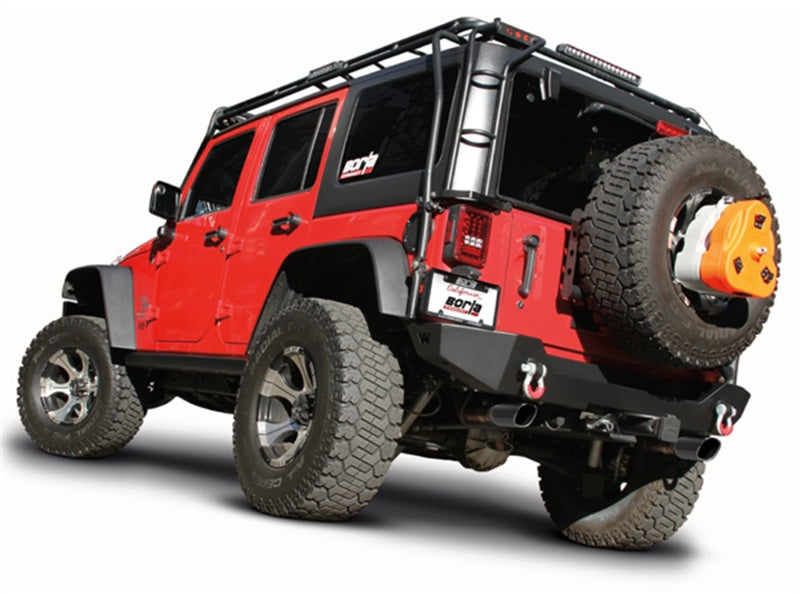 Borla Touring Cat-Back Exhaust System (Black Tips): Jeep Wrangler JK 3.6L V6 2012 - 2018