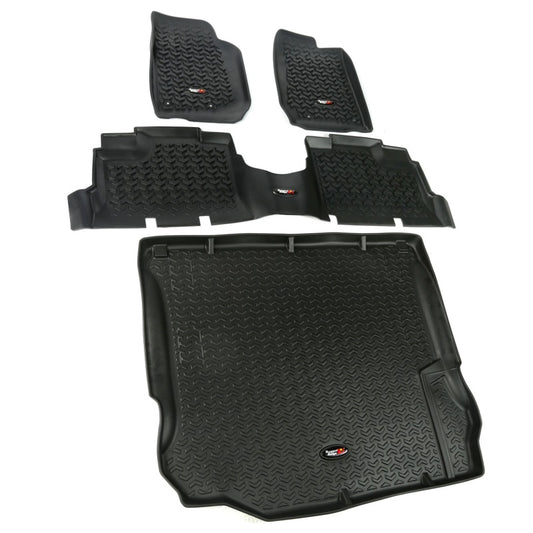 Rugged Ridge Floor Liner | Jeep Wrangler JK (07-18) / JL (18-25) Unlimited 4 Door Front/Rear/Cargo (12988.04)