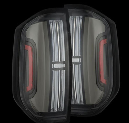 AlphaRex Prismatic LED Tail Lights Alpha-Black | Toyota Tundra (14-21) (672032)