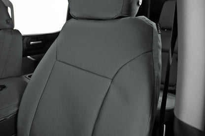 Covercraft Custom Second Row Seat Covers | Ford Bronco (21-26) | Charcoal/Charcoal (GTF4283ENCC)